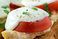 Open-Face Caprese Chicken Sandwich Recipe for Fresh Flavor