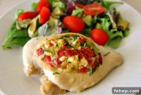 Feta and Vegetable Stuffed Chicken Breast Recipe