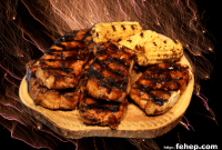 Raspberry Chipotle Pork Loin Chops with Tangy Glaze