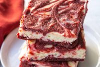 Decadent Red Velvet Brownies with Cream Cheese Swirl