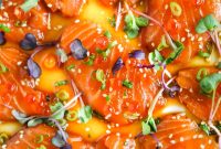 Miso-Marinated Salmon Crudo (Salmon Carpaccio)