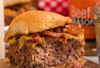 Blackstone Bacon Cheeseburger Sliders Recipe for Griddle Night