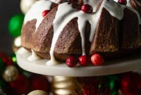 Gingerbread Bundt Cake with Cream Cheese Glaze