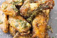 Crispy Air Fryer Garlic Parmesan Chicken Wings