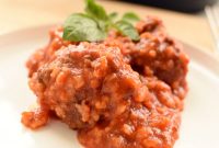 Savory Porcupine Meatballs Recipe with Tangy Tomato Sauce