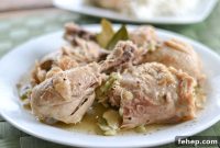 White Chicken Adobo (Adobong Puti) Recipe — Tangy Garlic Chicken