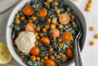 Kale Caesar Salad Recipe with Crispy Croutons and Parmesan