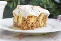 Creamy Eggnog Poke Cake Recipe for Holiday Gatherings