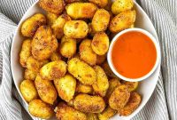 Crispy Air-Fried Gnocchi with Garlic Parmesan Crunch