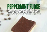 Peppermint Fudge Shortbread Cookie Bars — Gluten, Grain & Nut Free