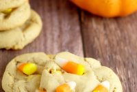 Peanut Butter Candy Corn Cookies for Halloween Parties
