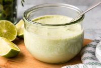 Creamy Cilantro Garlic Sauce Recipe for Tacos, Grilled Meats, & Dips