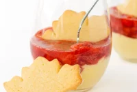 Maple Custard with Strawberry Compote Recipe