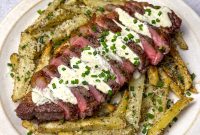 Garlic Parmesan Oven-Baked Steak Fries Recipe