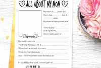 Printable Mother’s Day Questionnaire Gift for Mom — Free Download