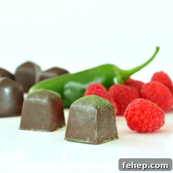 Raspberry Jalapeño Chocolates