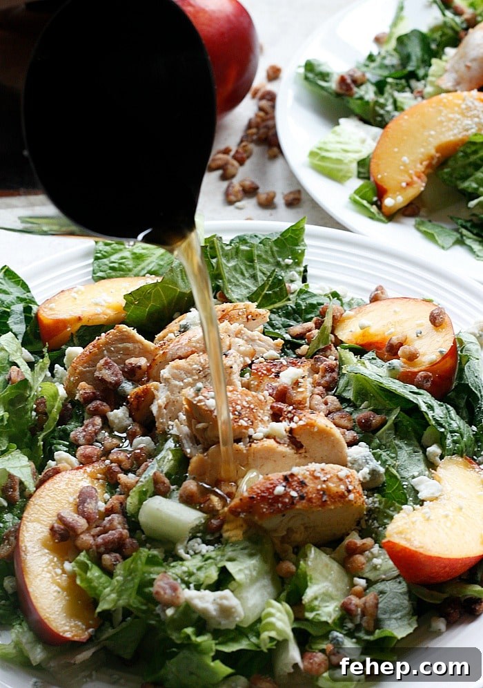Chicken, Nectarine and Gorgonzola Salad