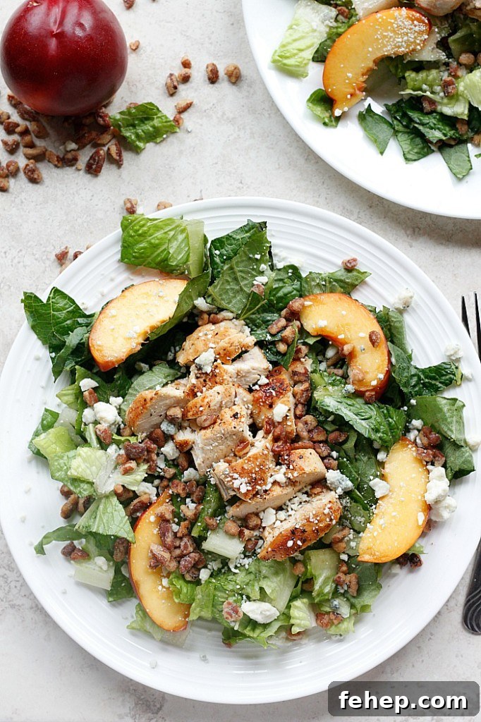 Chicken, Nectarine and Gorgonzola Salad