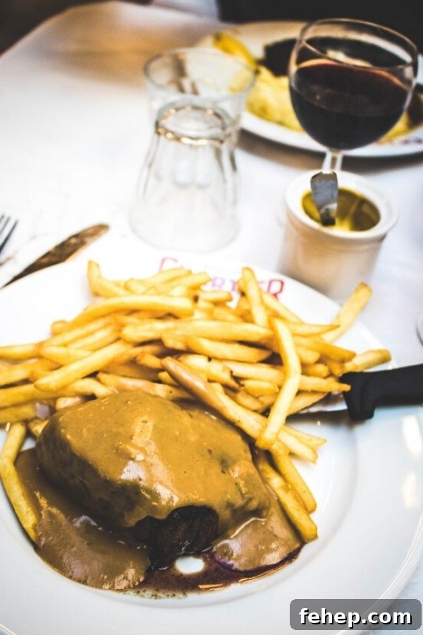 steak frite - one of the best foods in Paris