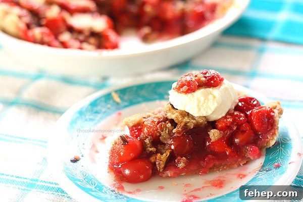 Cinnamon Pecan Cherry Pie
