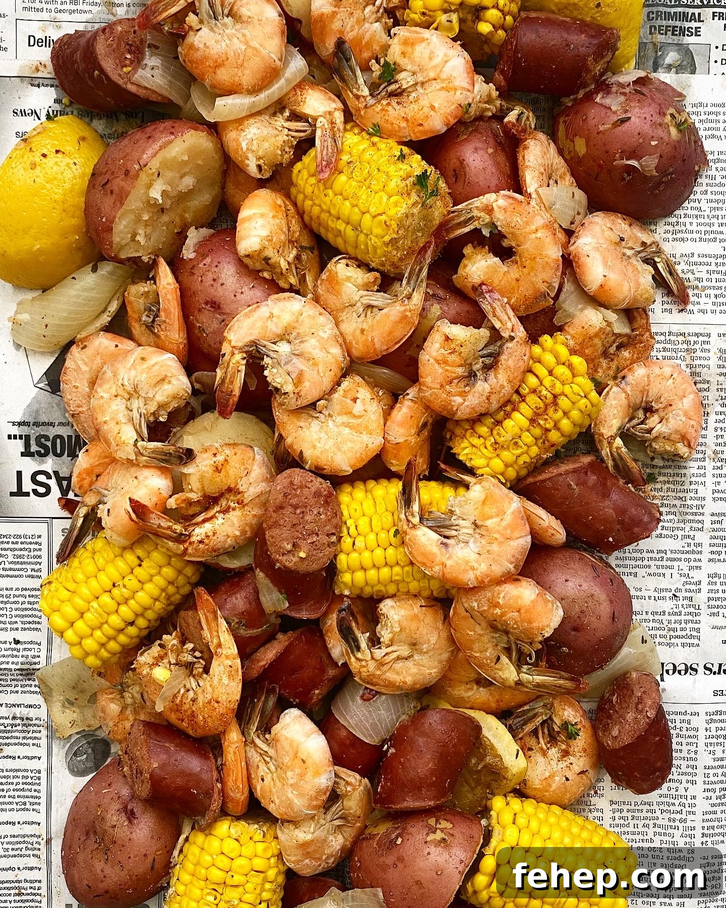 Slow Cooker Seafood Boil Recipe for Flavorful Shrimp & Crab 2 slow cooker seafood boil finished dish