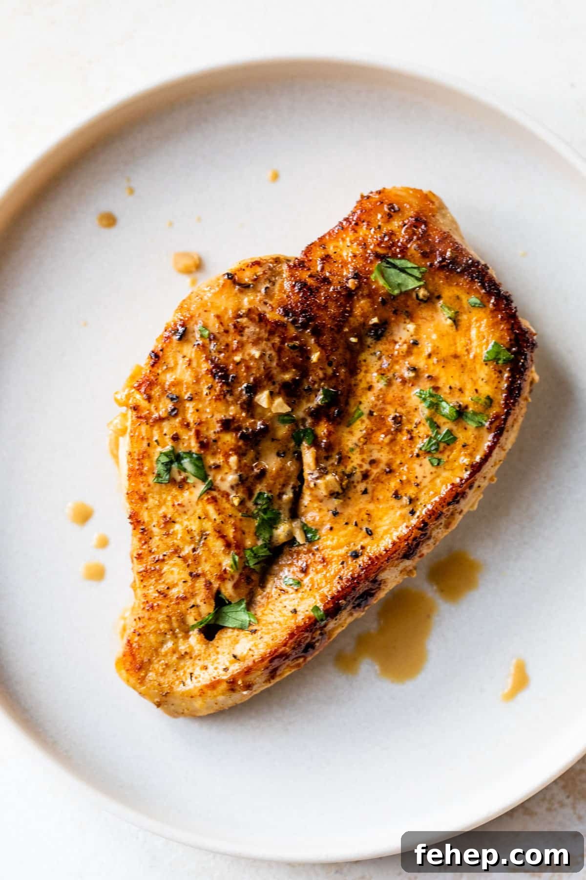 close-up of cajun chicken on a plate