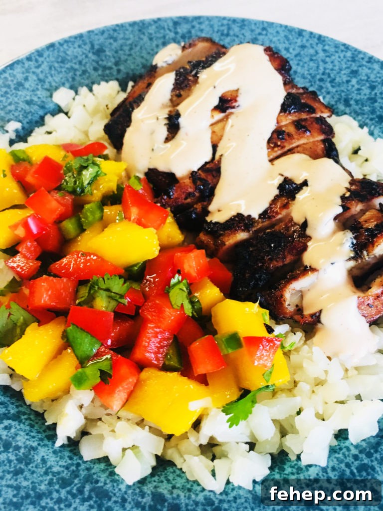 Korean-Style Chicken Rice Bowls with Gochujang Glaze 11 Caribbean Jerk Cauliflower Rice Bowls