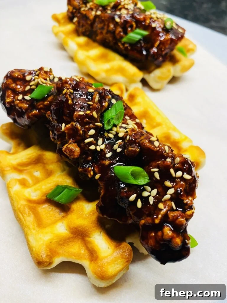 Korean-Style Chicken Rice Bowls with Gochujang Glaze 13 Korean Chicken and Waffles