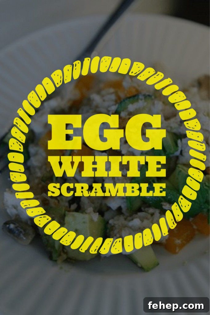 Fluffy Egg White Scramble Recipe for High-Protein Breakfast 3 Egg White Scramble