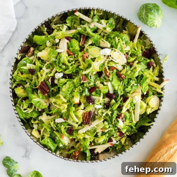 Creamy Bacon Ranch Potato Salad Recipe for Summer BBQs 11 A bowl of Brussels sprouts salad