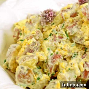 Creamy Bacon Ranch Potato Salad Recipe for Summer BBQs 8 A bowl of salad