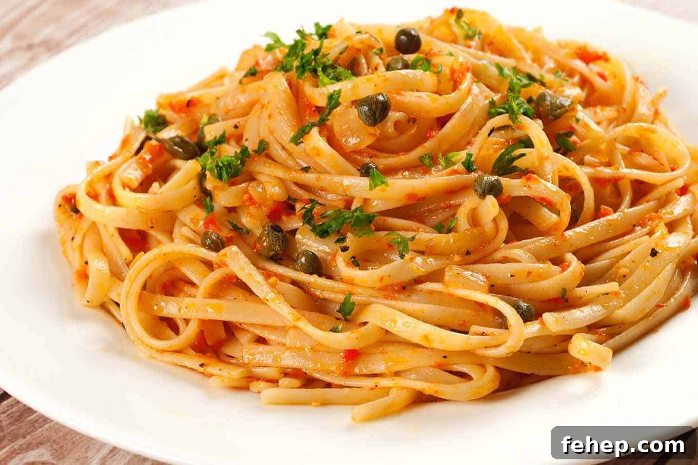Linguine with Roasted Red Pepper Sauce