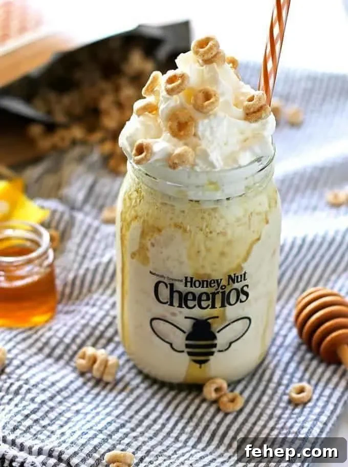 Honey Nut Cheerios milkshake