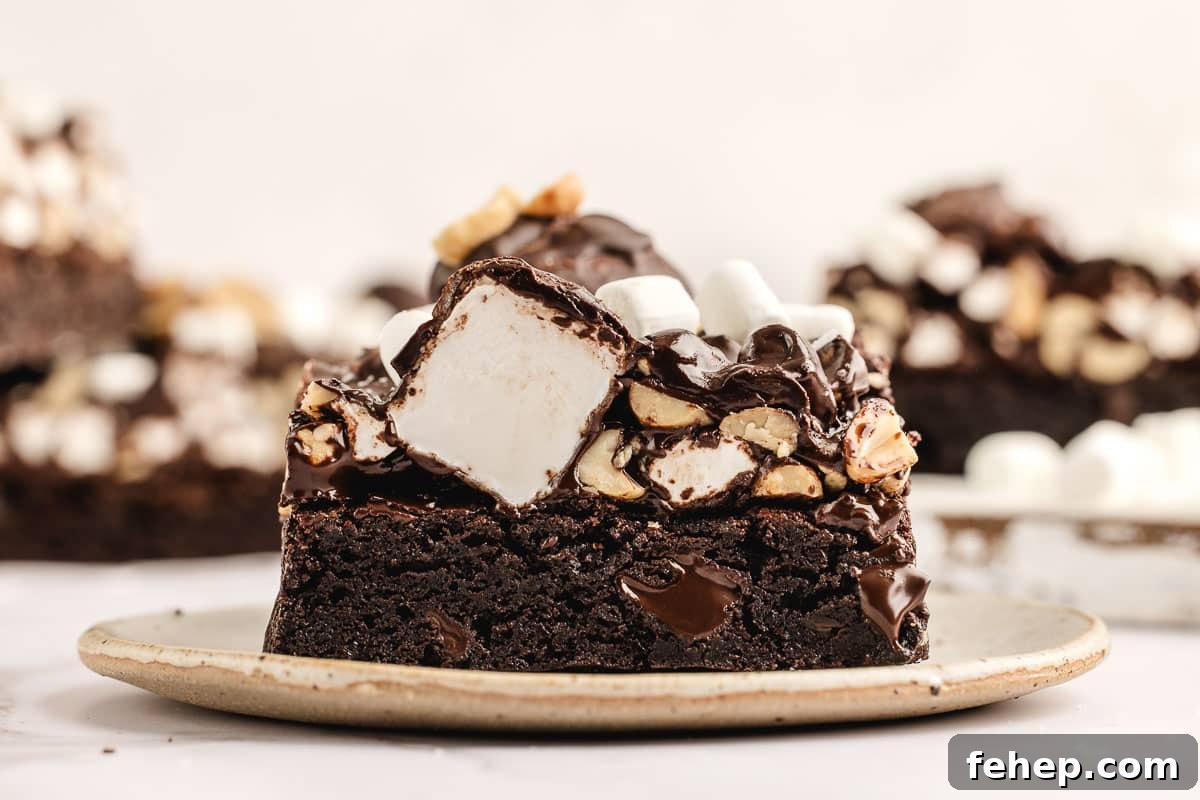 14 Gooey Brownie Recipes That Take Decadence to New Heights 6 Rocky Road Brownies