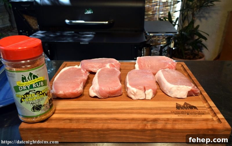 Raspberry Chipotle Pork Loin Chops