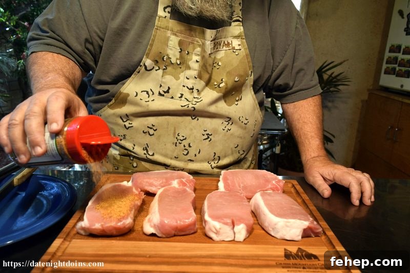 Raspberry Chipotle Pork Loin Chops