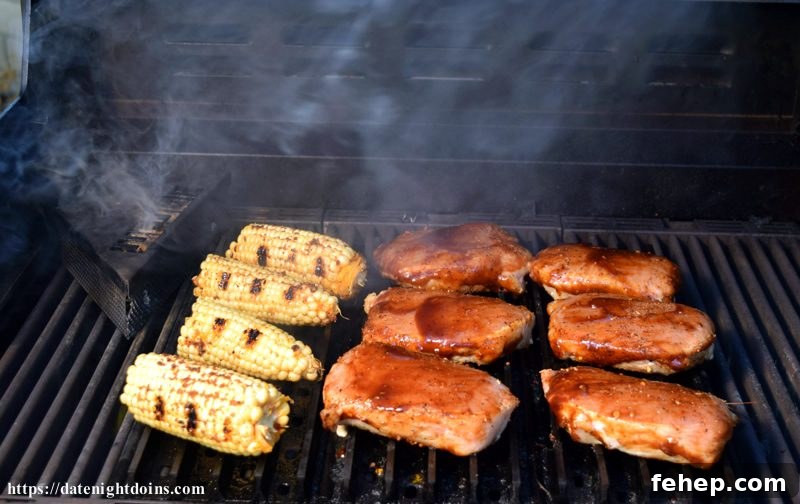 Raspberry Chipotle Pork Loin Chops