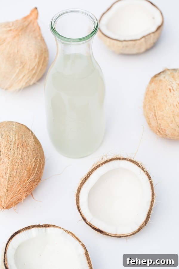 How to Make Stylish Coconut Bowls at Home 5 top down shot of coconut halves