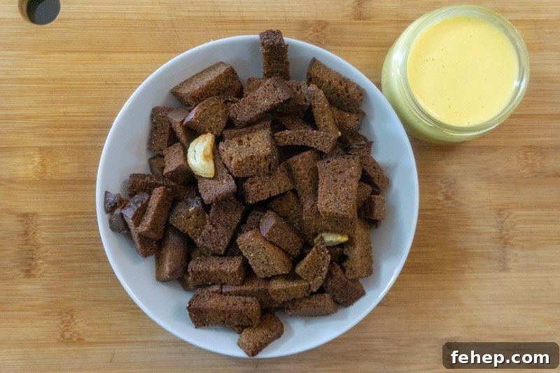 Kepta Duona (Baltic Fried Black Bread) Recipe: Crispy Lithuanian Snack 2 Homemade Kepta Duona