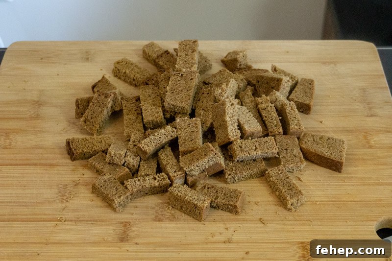 Kepta Duona (Baltic Fried Black Bread) Recipe: Crispy Lithuanian Snack 4 Black bread sliced into strips