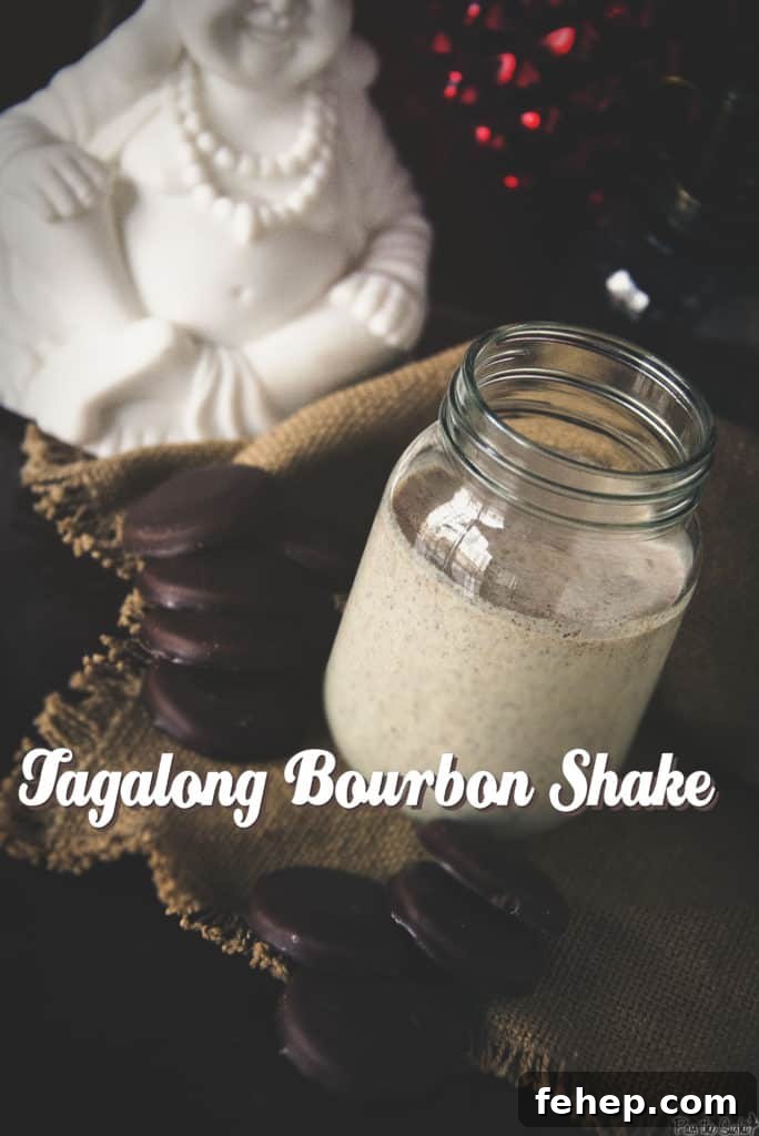 Tagalong Bourbon Shake Recipe for One — Single-Serve Dessert Cocktail 3 Tagalong Bourbon Shakes | Kita Roberts PassTheSushi.com