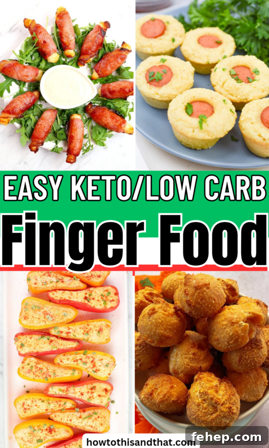 Roundup Image for Easy Keto/Low Carb Finger Food 