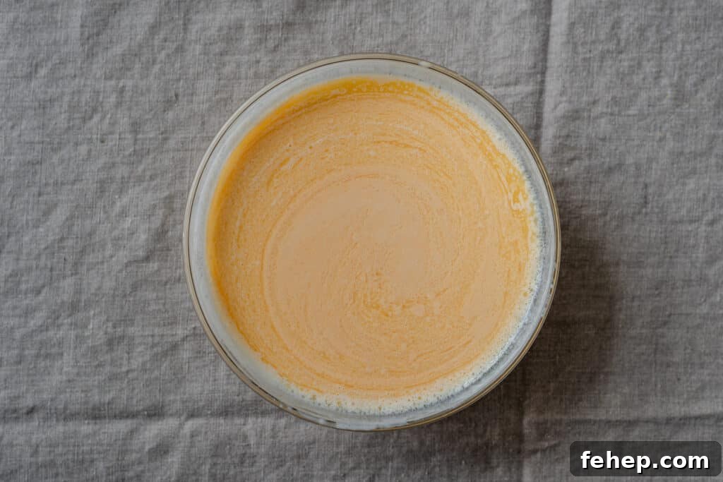 liquid ingredients for pumpkin pancakes