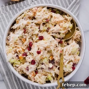 Classic Cape Cod Chicken Salad Recipe for Summer Lunches 15 Cape cod chicken salad in a white bowl.
