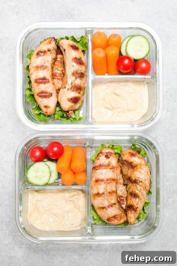 31 Delicious Chicken Tenderloin Recipes for Every Meal 6 Chicken Tenders Hummus Meal Prep Box