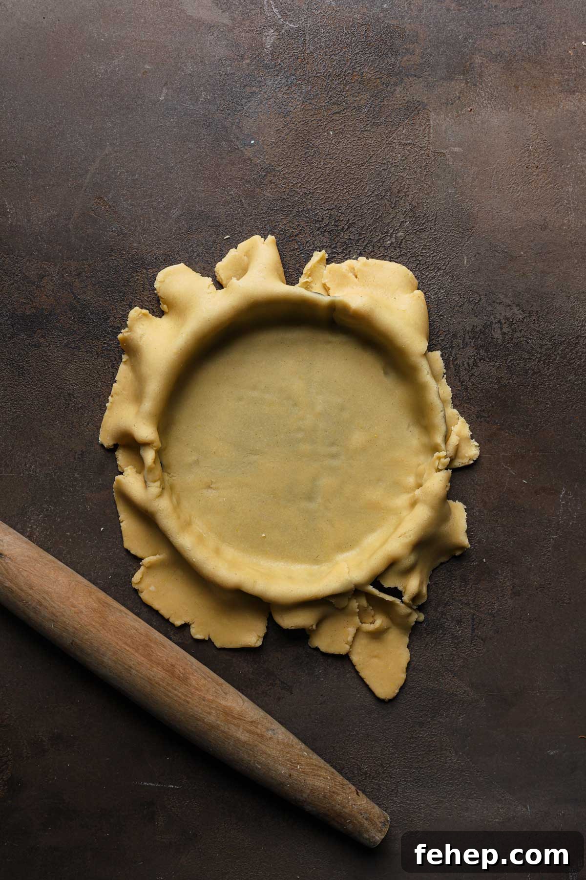 Italian Pasta Frolla Shortcrust Pastry: Multipurpose Dough Guide 17 dough lines over a tart pan.
