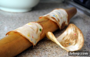 Funfetti Tuiles: Crunchy Rainbow Cookie Crisps for Parties 2 Funfetti Tuiles