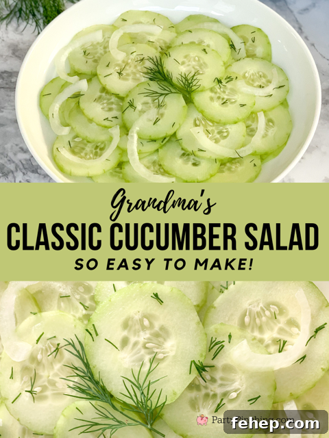 Cucumber and Dill Salad Recipe: Crisp Summer Side Dish 8 Grandma's Cucumber Dill Salad, classic cucumber dill salad, fast and easy cucumber dill and onion salad recipe, best easy cucumber salad recipe, fast easy picnic food ideas, best picnic summer food recipe ideas