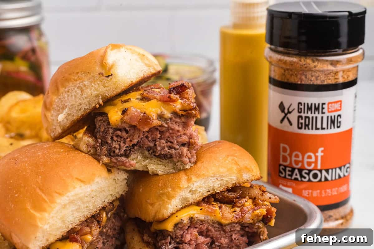 Cheeseburger Sliders on the Blackstone Griddle
