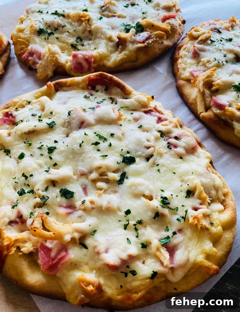 Traeger Chicken Cordon Bleu Pizzas
